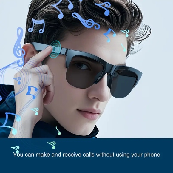 T436 UPGRADED Smart Glasses Microphone, Headphones, AI Translation, Touch - Picture 1 of 7